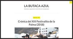 Desktop Screenshot of labutacaazul.com